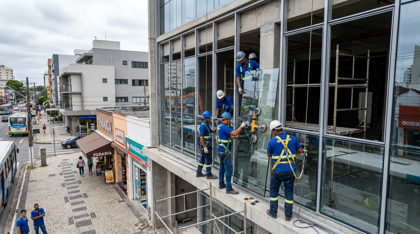 Fachada de Vidro em Aparecida de Goiânia‑GO